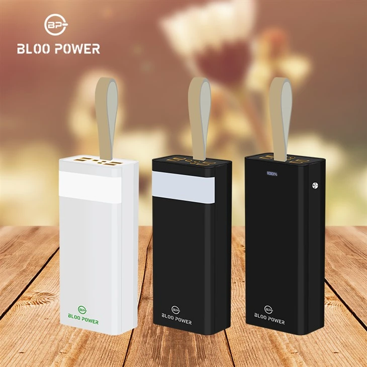 High Capacity Fast Charging Power Bank 30000mAh With Four Outputs And Two Inputs
